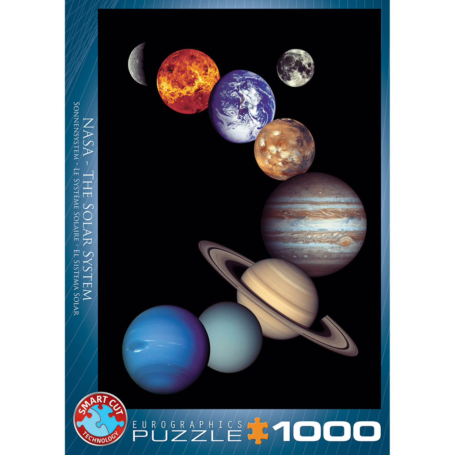 Puzzle 1000 pièces phosphorescent - Système solaire - Jeux et jouets Educa  - Avenue des Jeux