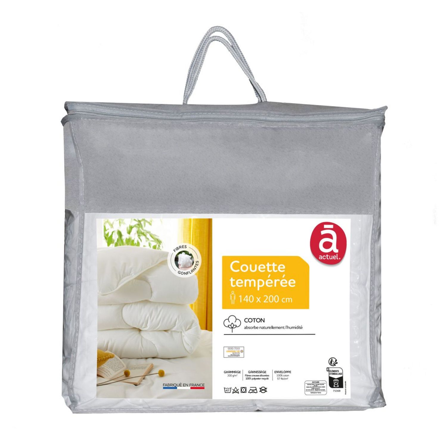 AUCHAN BABY Couette bébé 300g/m² 80 x 120 cm Basic pas cher