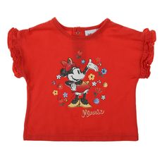MINNIE T-shirt manches courtes bébé fille (Rouge)