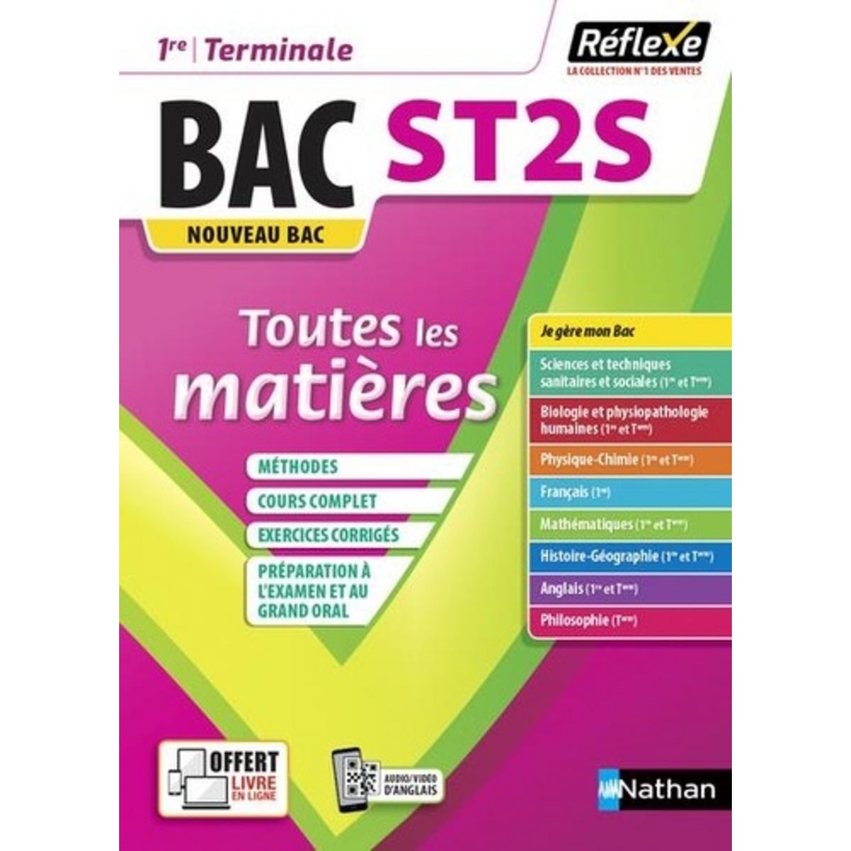Corrigé Bac St2s 2020 Sciences Et Techniques Sanitaires Et Sociales SCIENCES ET TECHNOLOGIES DE LA SANTE ET DU SOCIAL 1RE/TLE ST2S. TOUTES LES  MATIERES EN FICHES, EDITION 2020, Baumeier Elisabeth pas cher - Auchan.fr