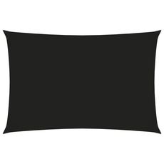 Voile de parasol Tissu Oxford rectangulaire 2x4 m Noir