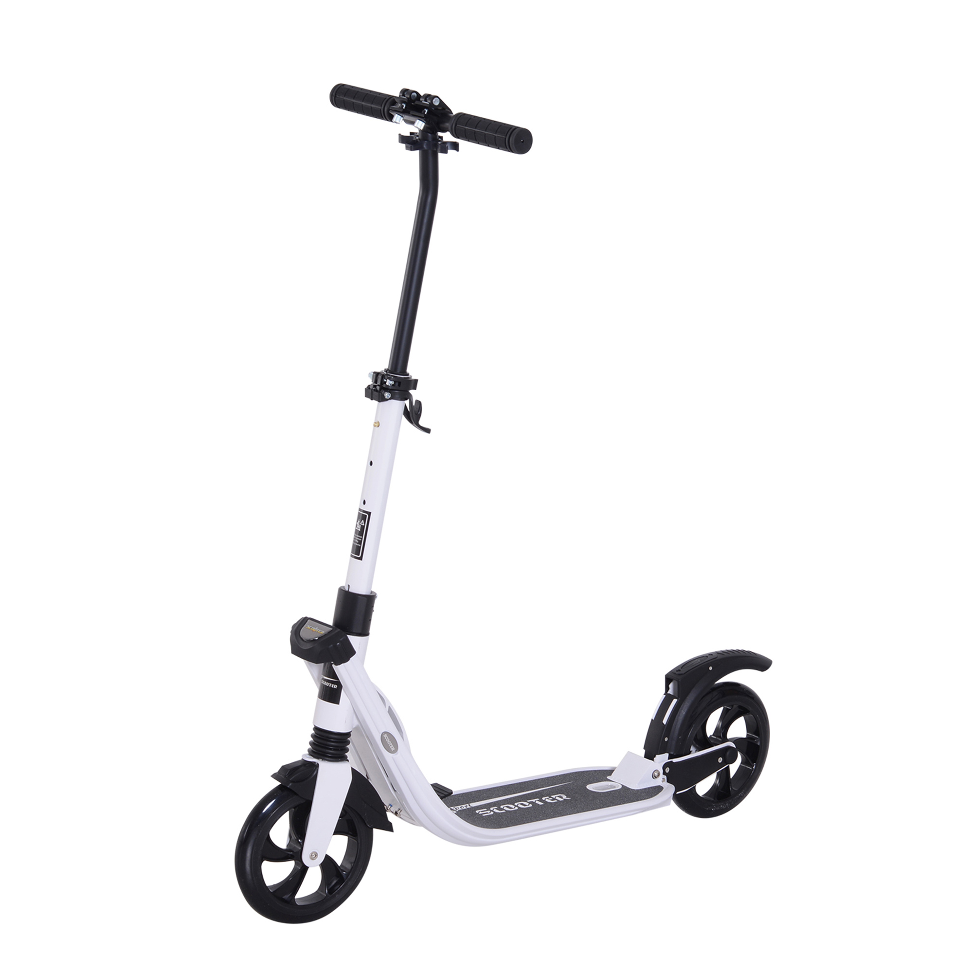 HOMCOM Trottinette patinette électrique 120 W pliable pour enfants avec  frein à partir de 7 ans hauteur de guidon et selle réglable 12 Km/h  max.noir pas cher 