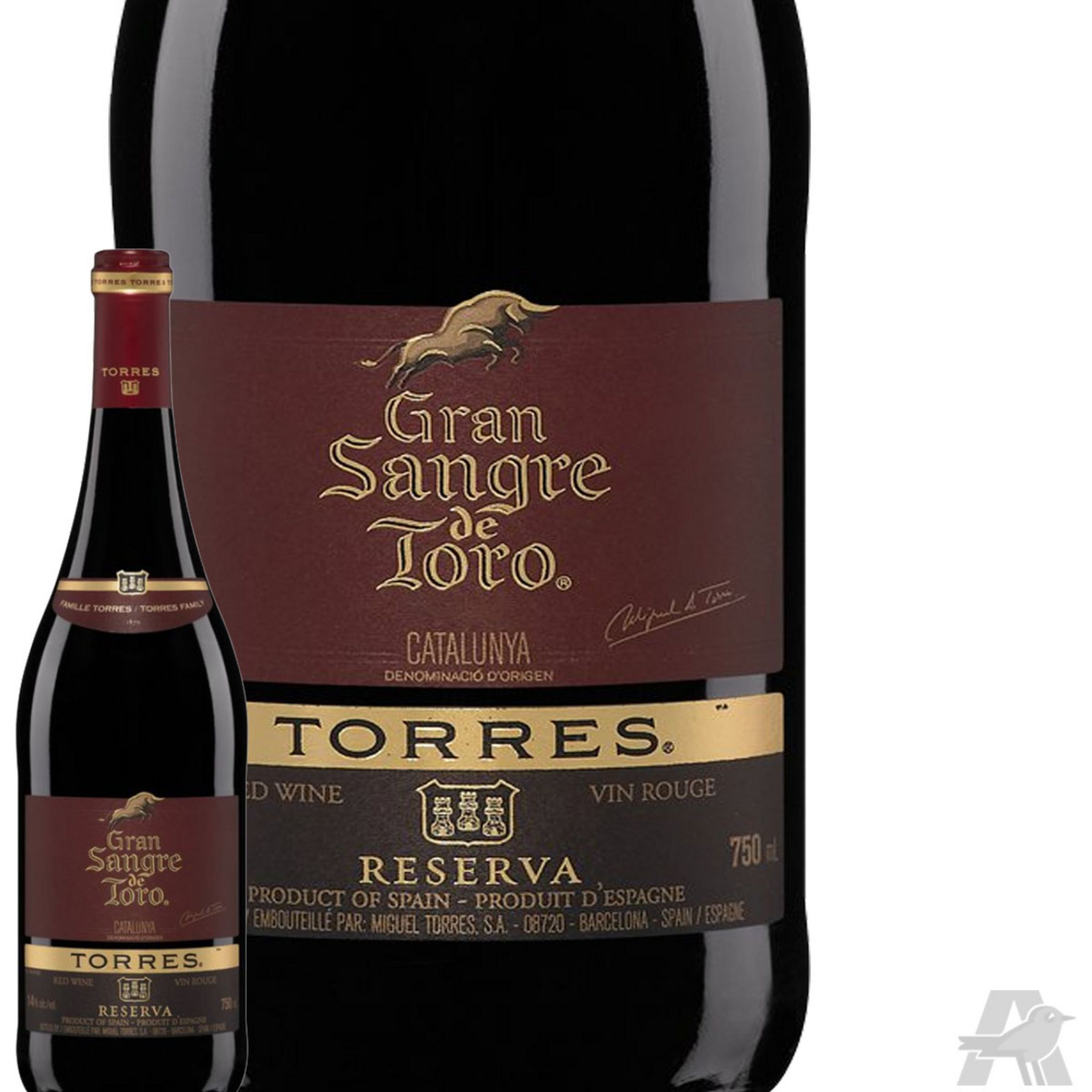 Vin rouge d'Espagne sans alcool Sangre de Toro