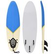 VIDAXL Planche de surf 170 cm Bleu et creme