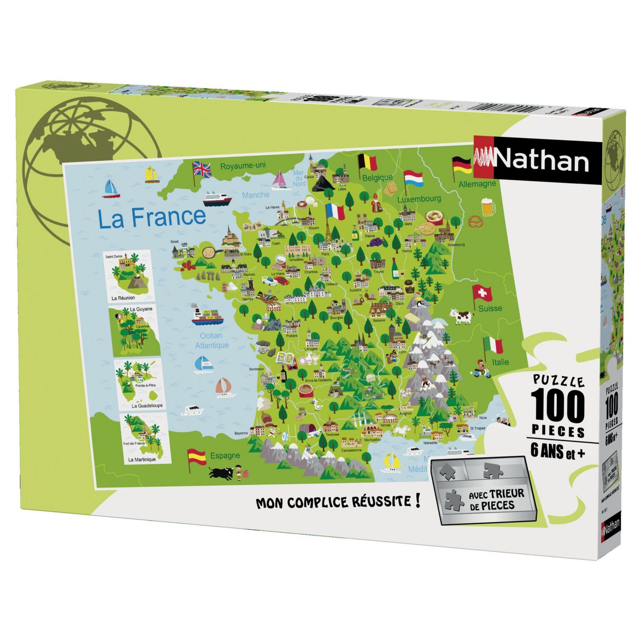 Ravensburger - Puzzle 250 pièces - Carte de France