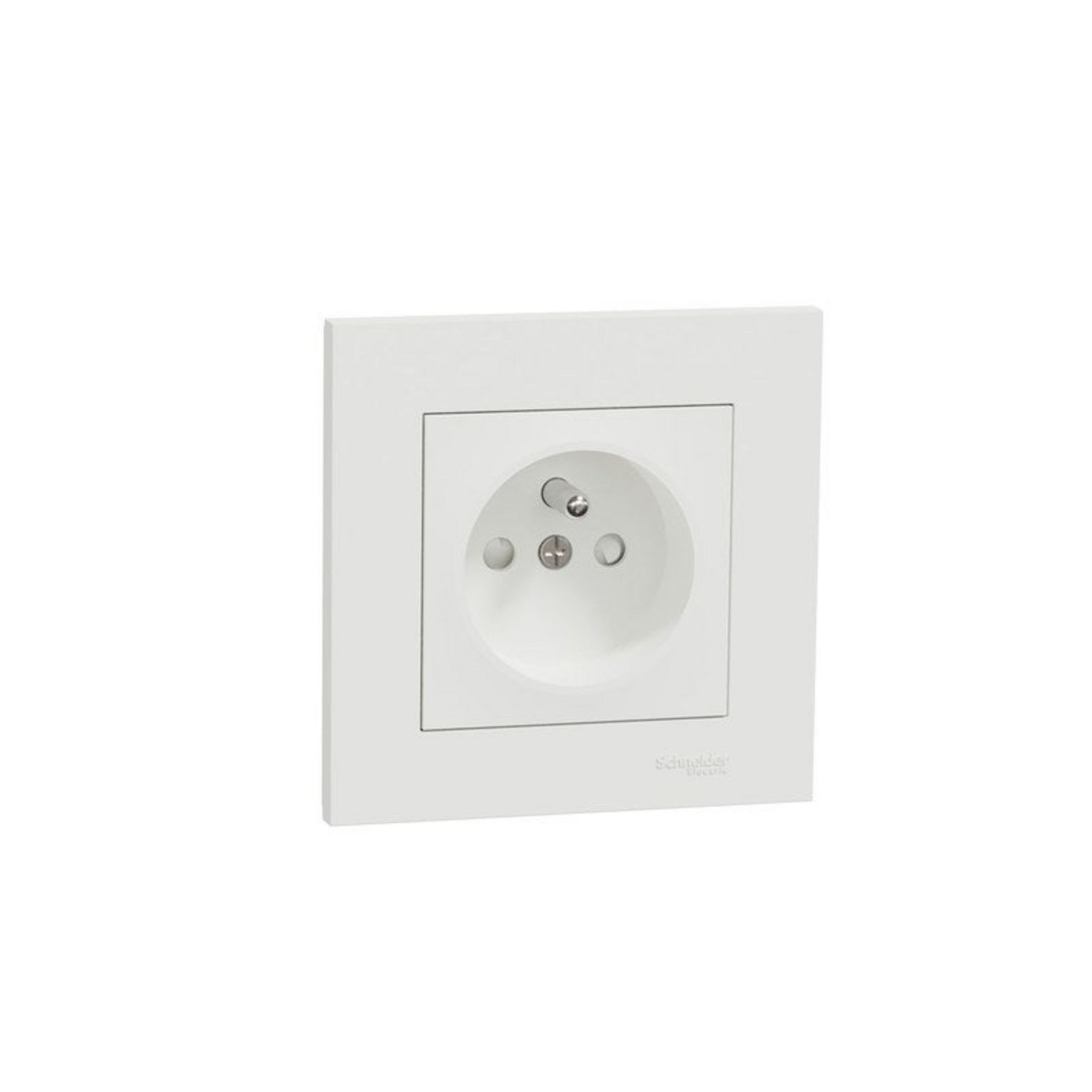 Lot De Prise Et Interrupteur Pas Cher Schneider Electric Lot de 5 prises avec terre Miluz, blanc pas cher -  Auchan.fr