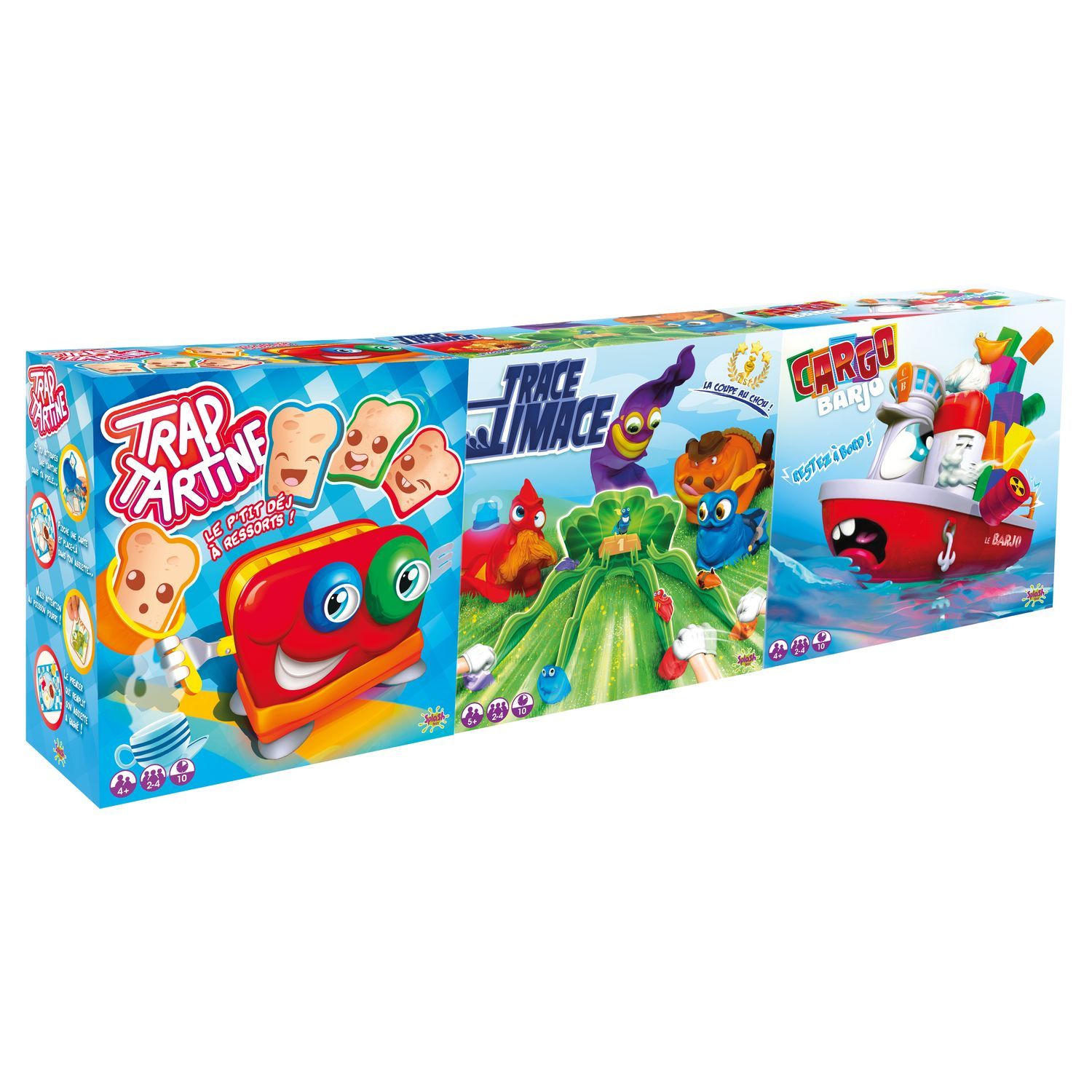 Tripack de jeu - Groin Goinfre, Trap'tartine et Monkey Game Splash Toys -  Intermarché