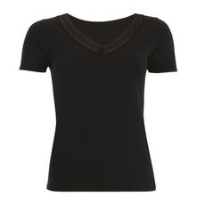 Athena Tee-shirt manches courtes femme Ligne Chaude Secret by (Noir)
