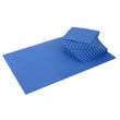 Tapis en mousse de protection sol tapis de fitness 62 cm x 62 cm x 1 cm avec bordures tapis puzzle 25 pièces 9,3 m² de surface bleu