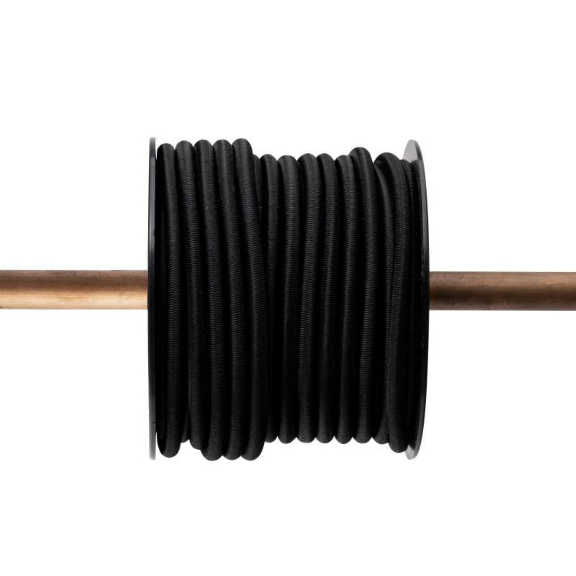 Tendeur élastique noir WERKAPRO 4mm x 50 mètres sur bobine