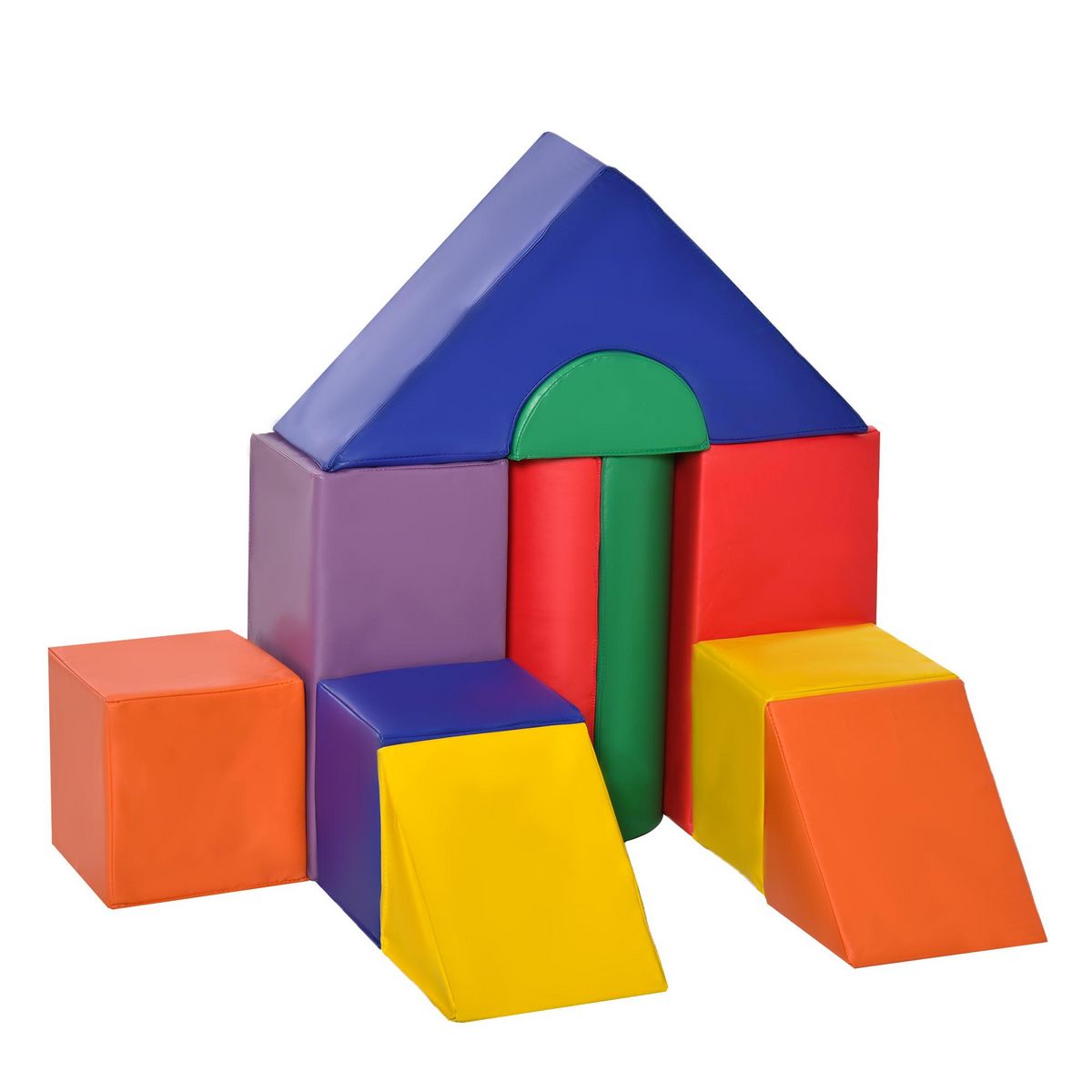 HOMCOM 6 blocs de construction en mousse XXL pour enfants modules