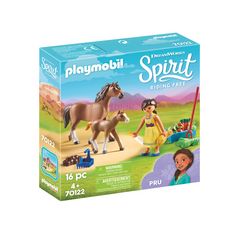 PLAYMOBIL 70122 - Spirit - Apo avec cheval et poulain
