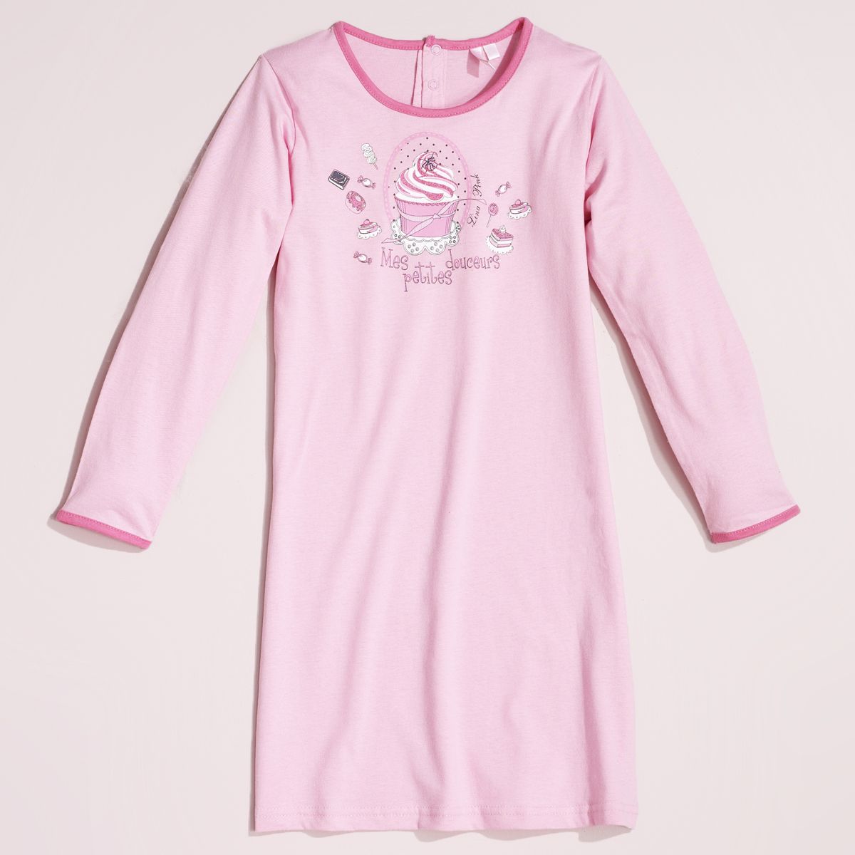 Chemise de nuit fille manche outlet longue