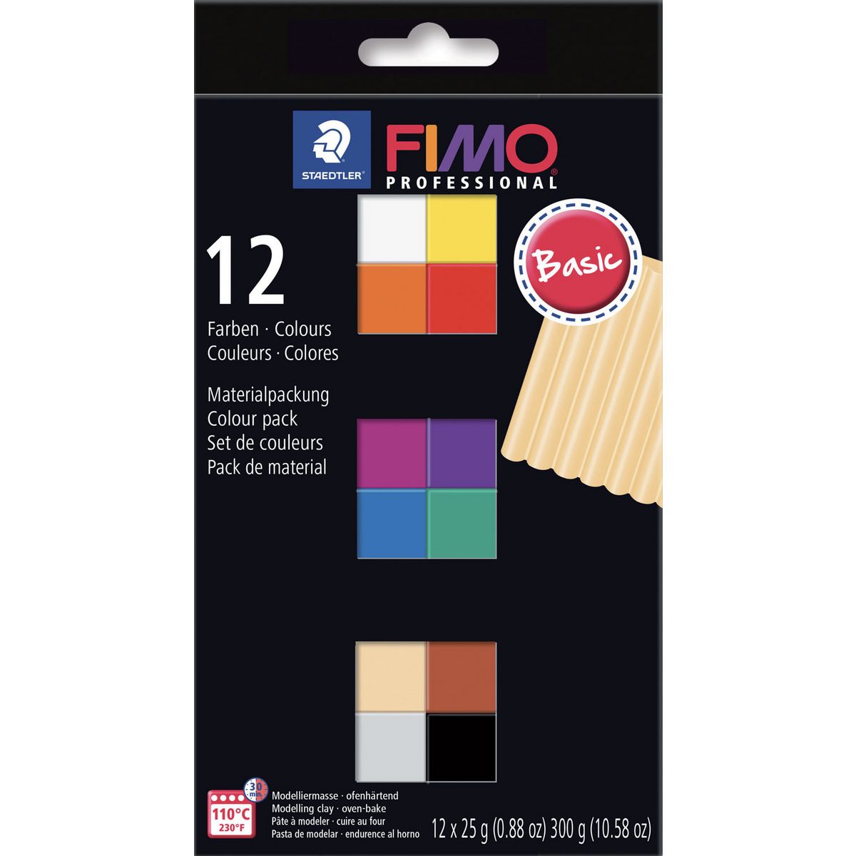 Fimo Coffret Fimo Pro 12 pains de 25g Basique 8043 c12-1