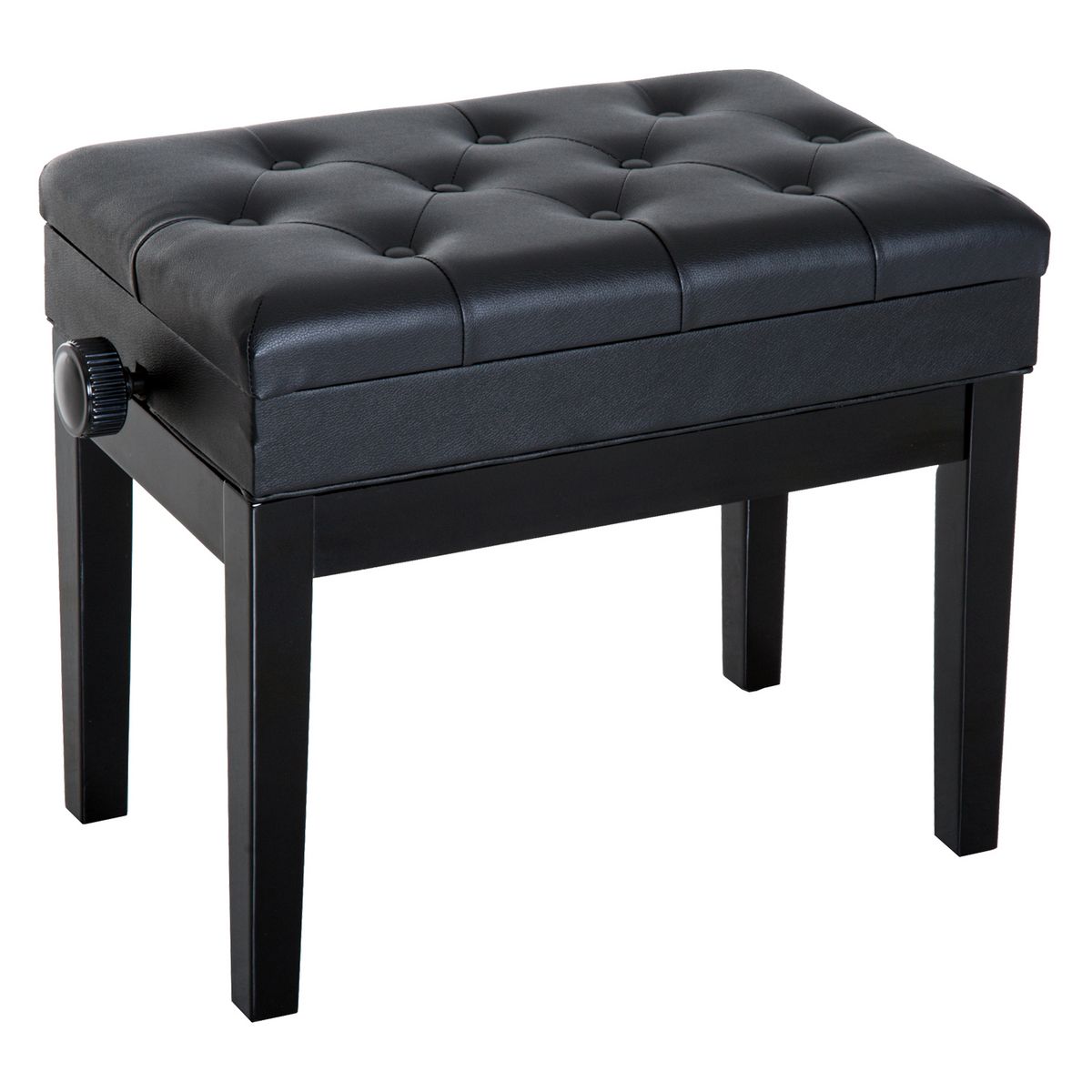 Tabouret de piano réglable Banc pour piano, Hauteur ajustable, cadre en  acier en forme de X, 30x40x40-48cm, Noir - Costway