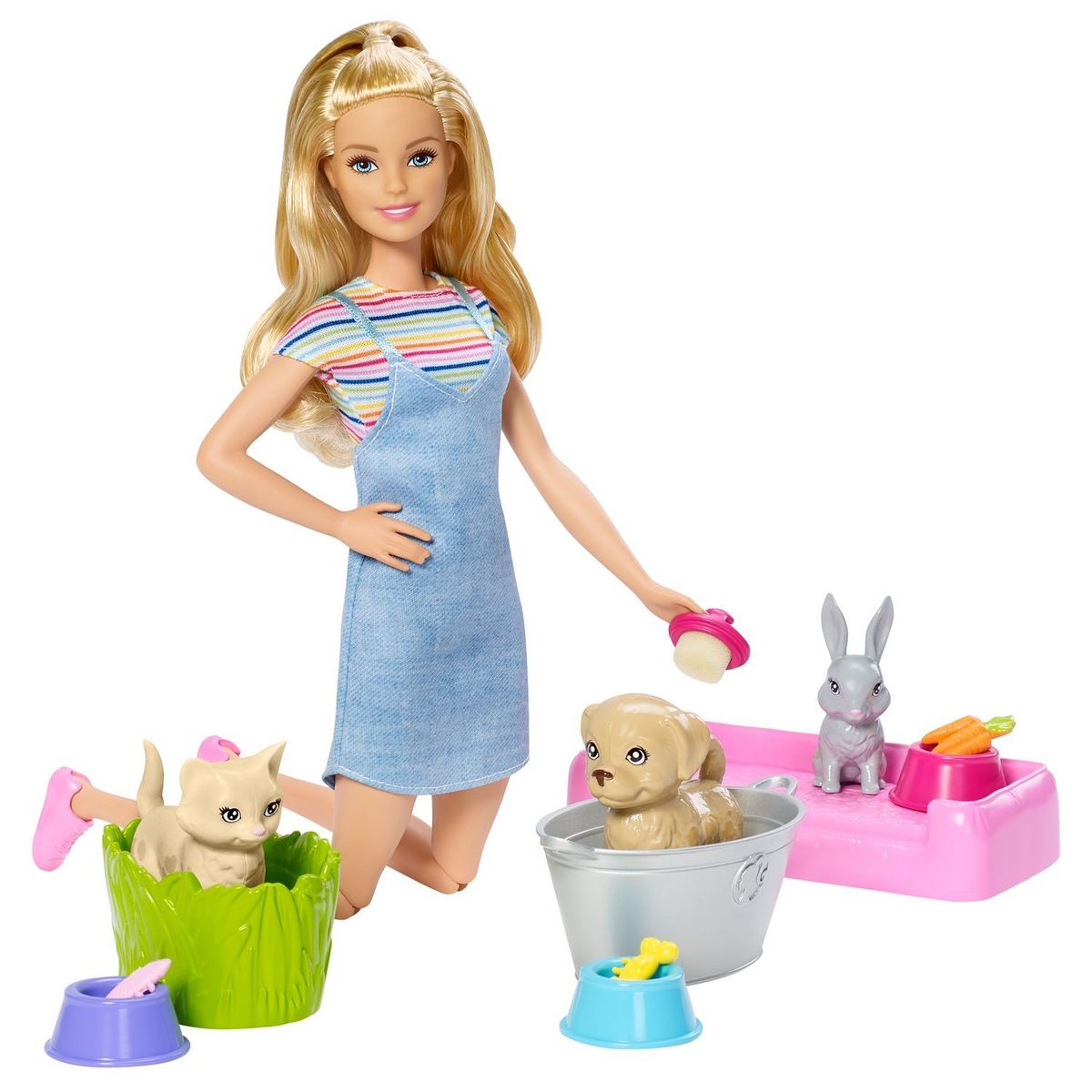 Barbie avec sales animaux