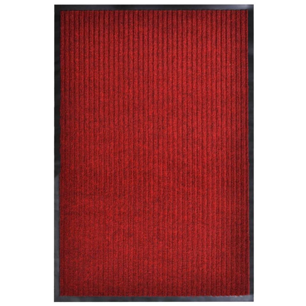 VIDAXL Paillasson Rouge 117x220 cm PVC