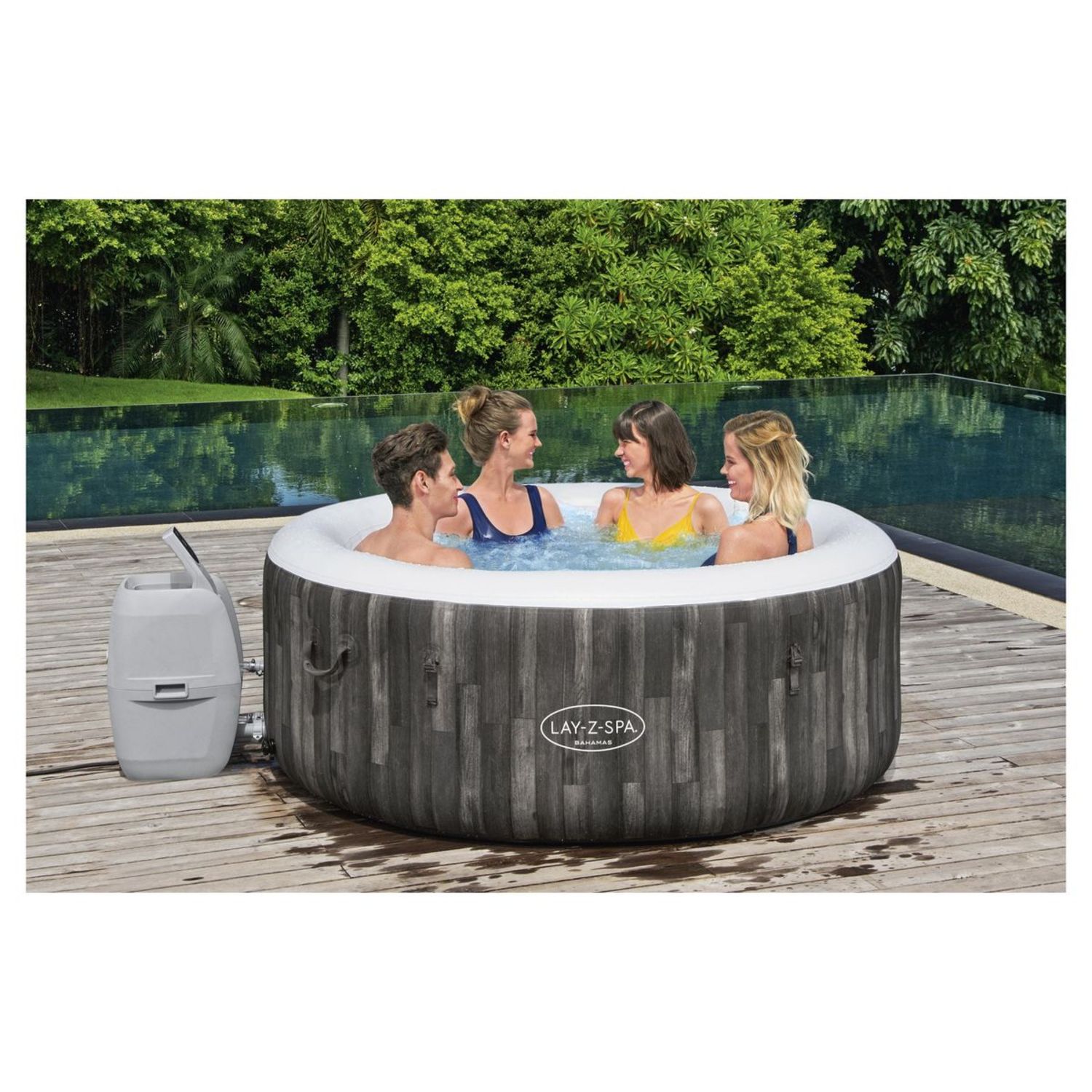 Easy Clear C Peut On Se Baigner BESTWAY Spa gonflable rond 2-4 places Lay-Z-Spa® Bahamas Airjet pas cher -  Auchan.fr