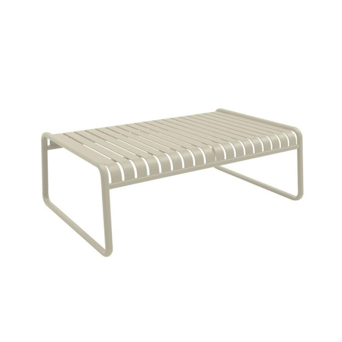 Proloisirs Table basse de jardin rectangulaire Vero alu - sauge 121 x 41 x 79 cm