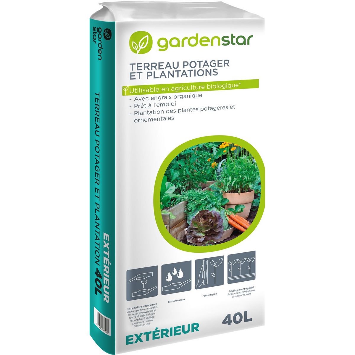 Terreaux pour plantes de jardin et potager