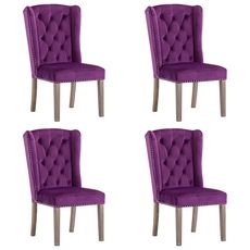 3055866 Dining Chairs 4 pcs Purple Velvet (4x287956)
