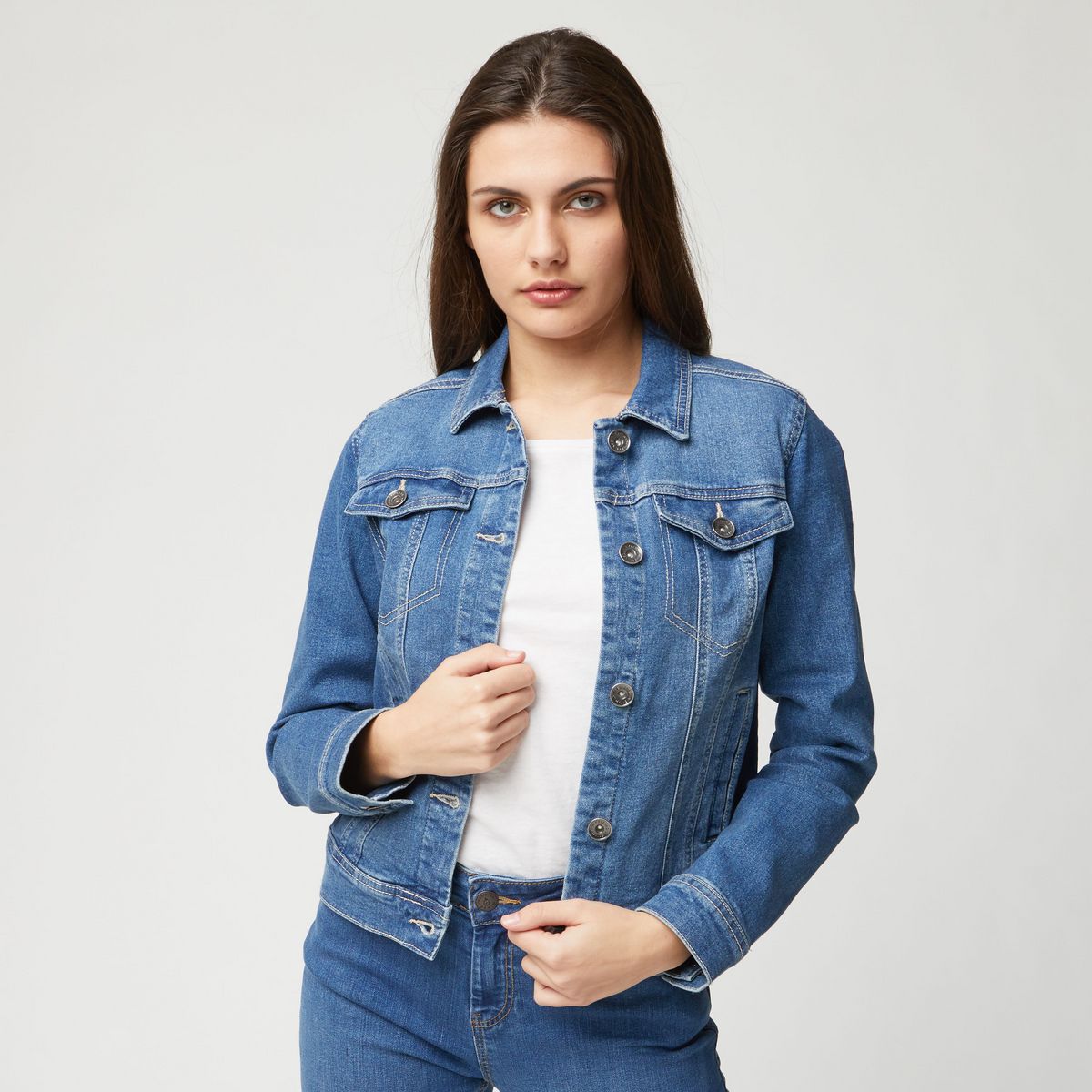 Blouson jean 2025 femme pas cher