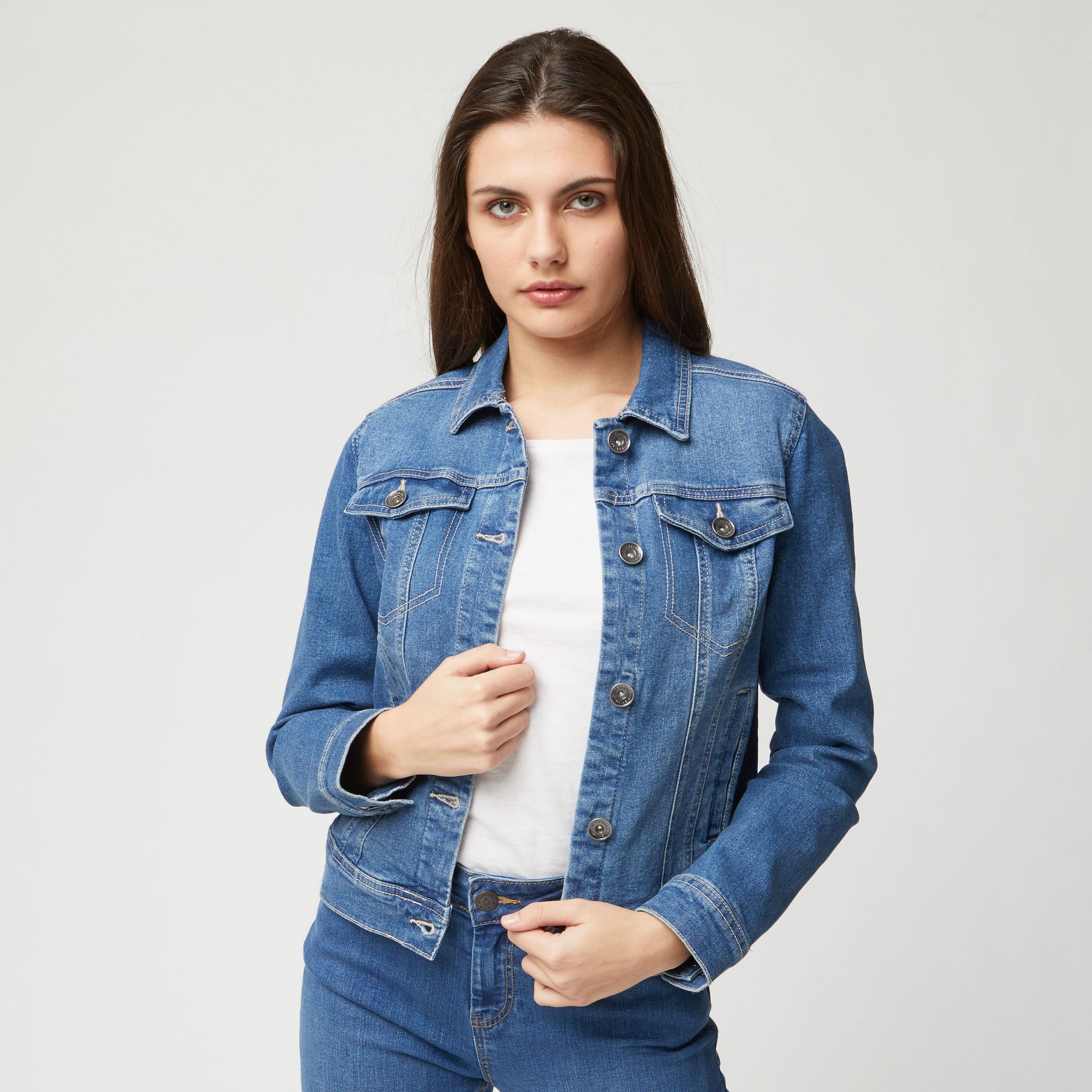 gilet jean femme