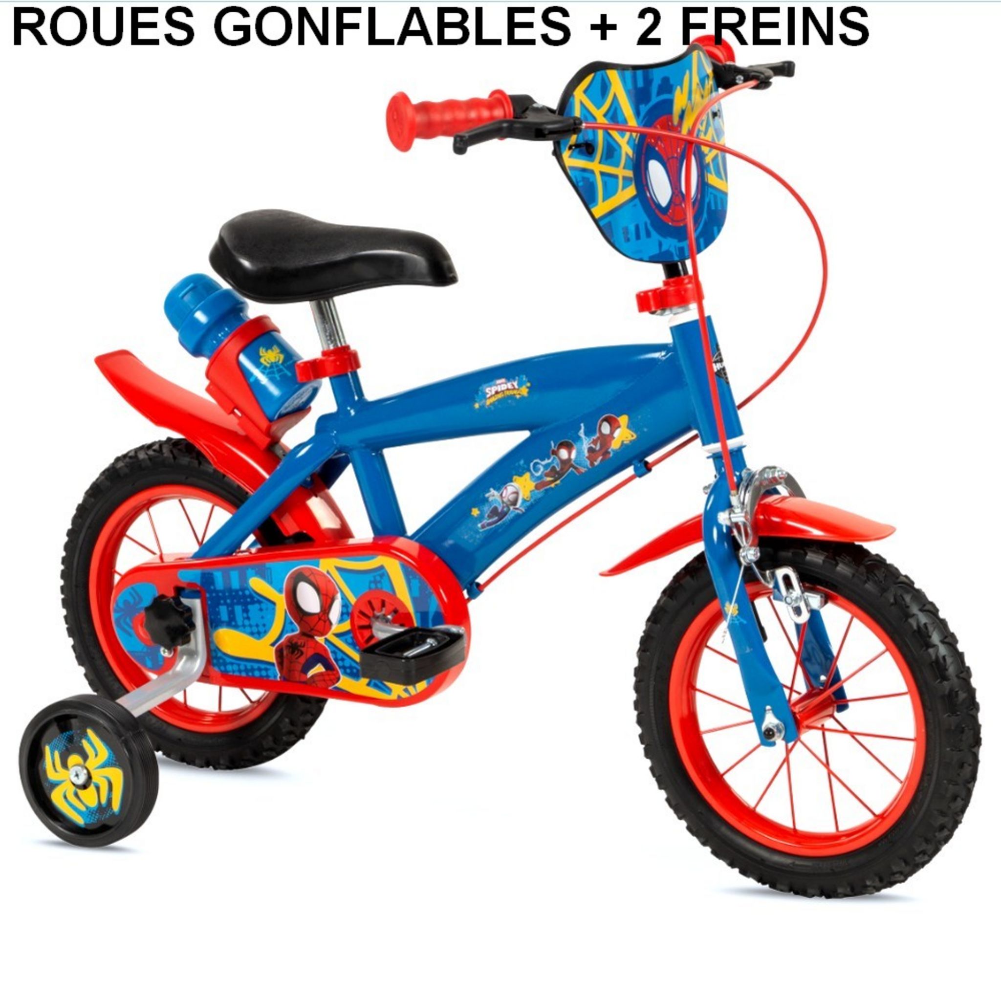 Velo 16 pouces La Reine des Neiges 5/7 ans Stabilisateur Bleu