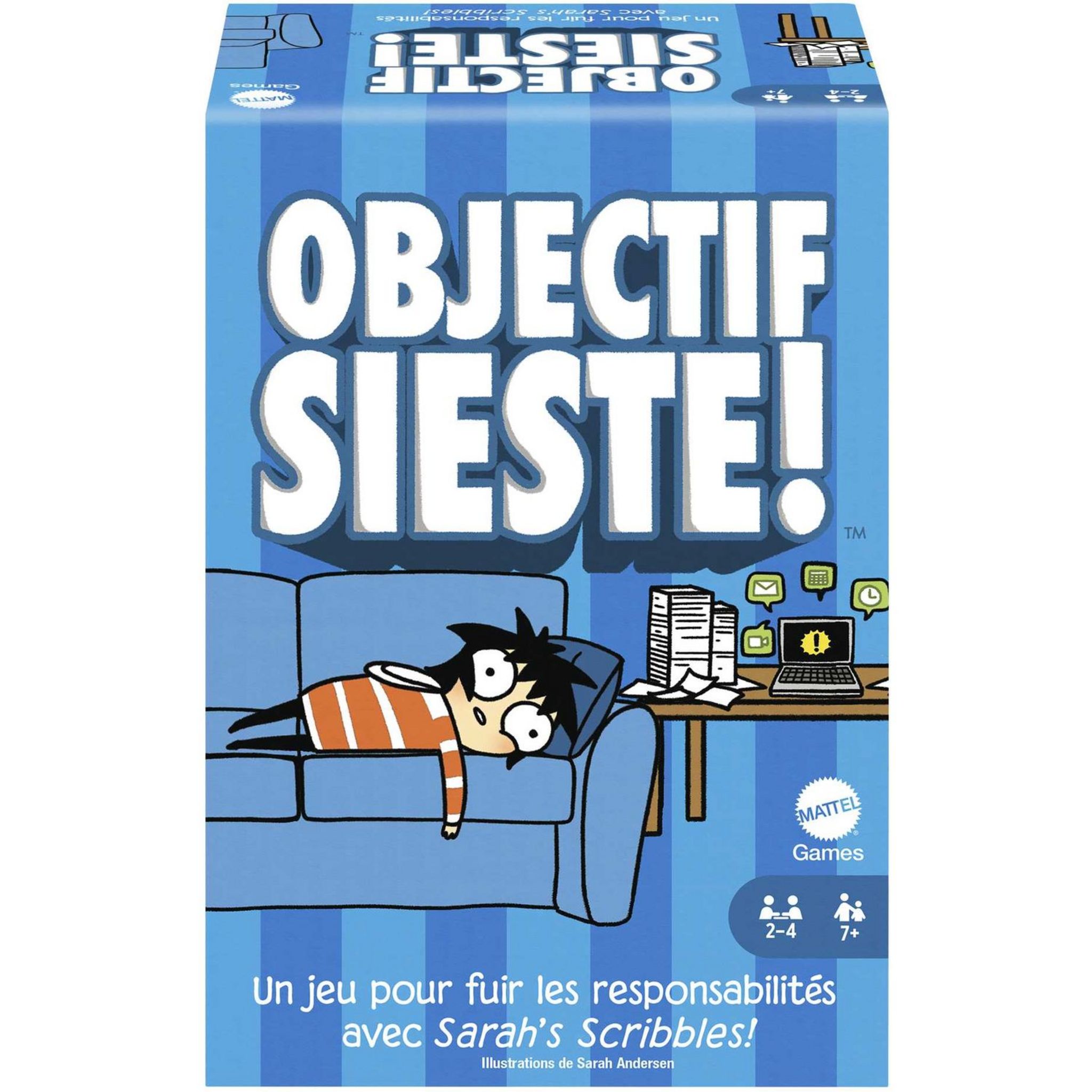 Objectif Sieste ! - Jeux de société - 7 ans et + - Jeux Mattel Games