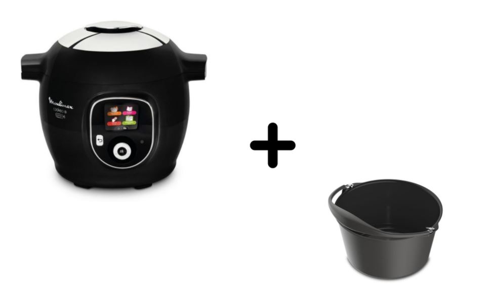 Moulinex Cookeo+ Mega Connect CE859800 200 recettes Balance + Moule inclus  Noir