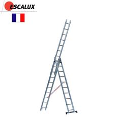 ESCALUX Echelle transformable 3x10 échelons - 6m90