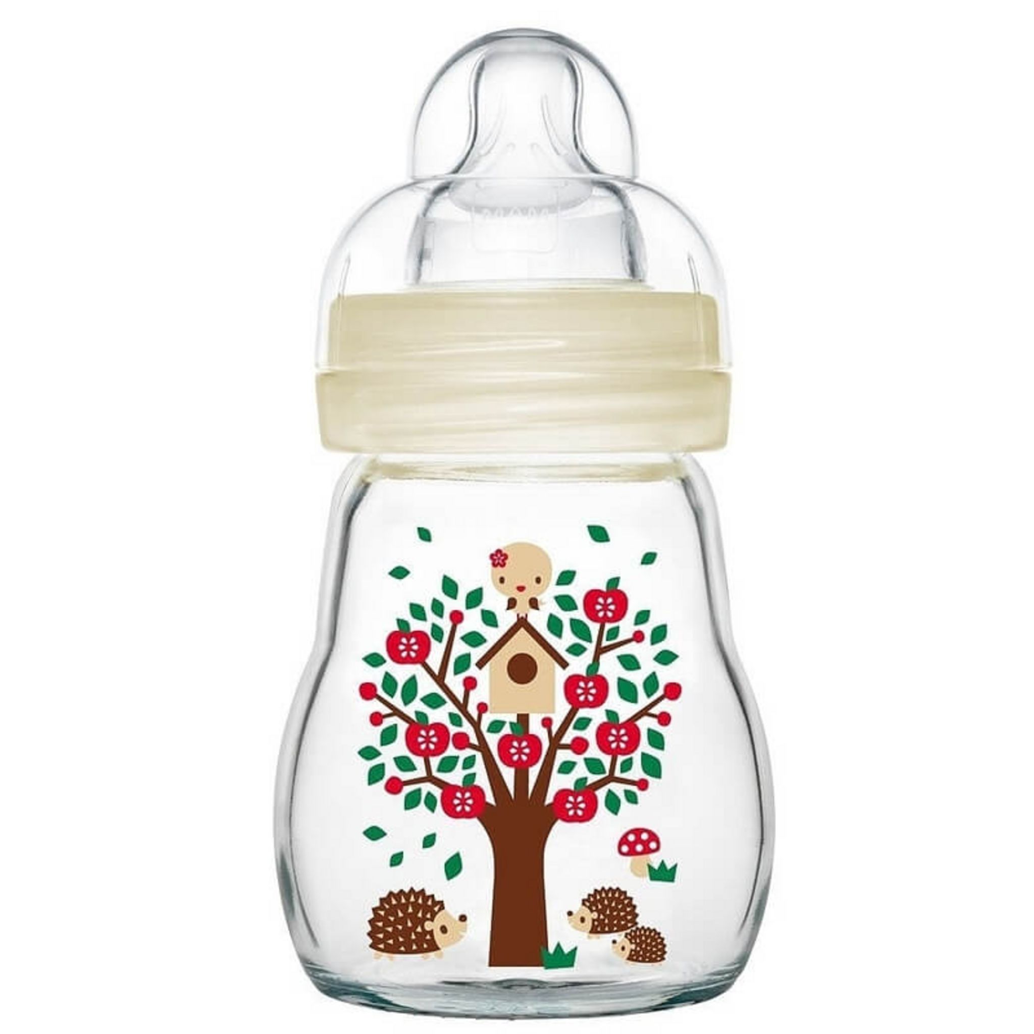 Auchan Baby biberon col large en verre 120ml