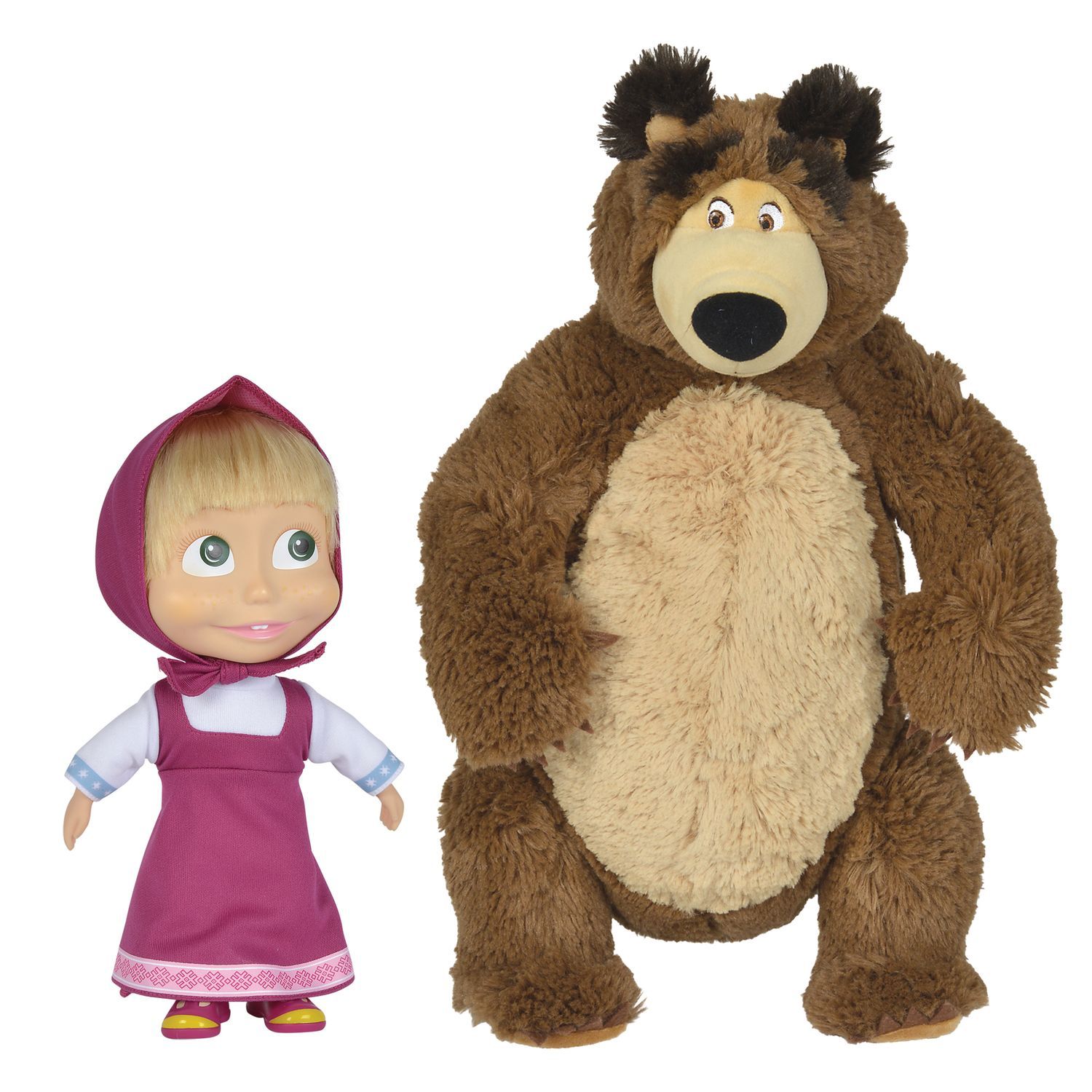 Peluche Masha Michka 43 cm SMOBY : la peluche à Prix Carrefour