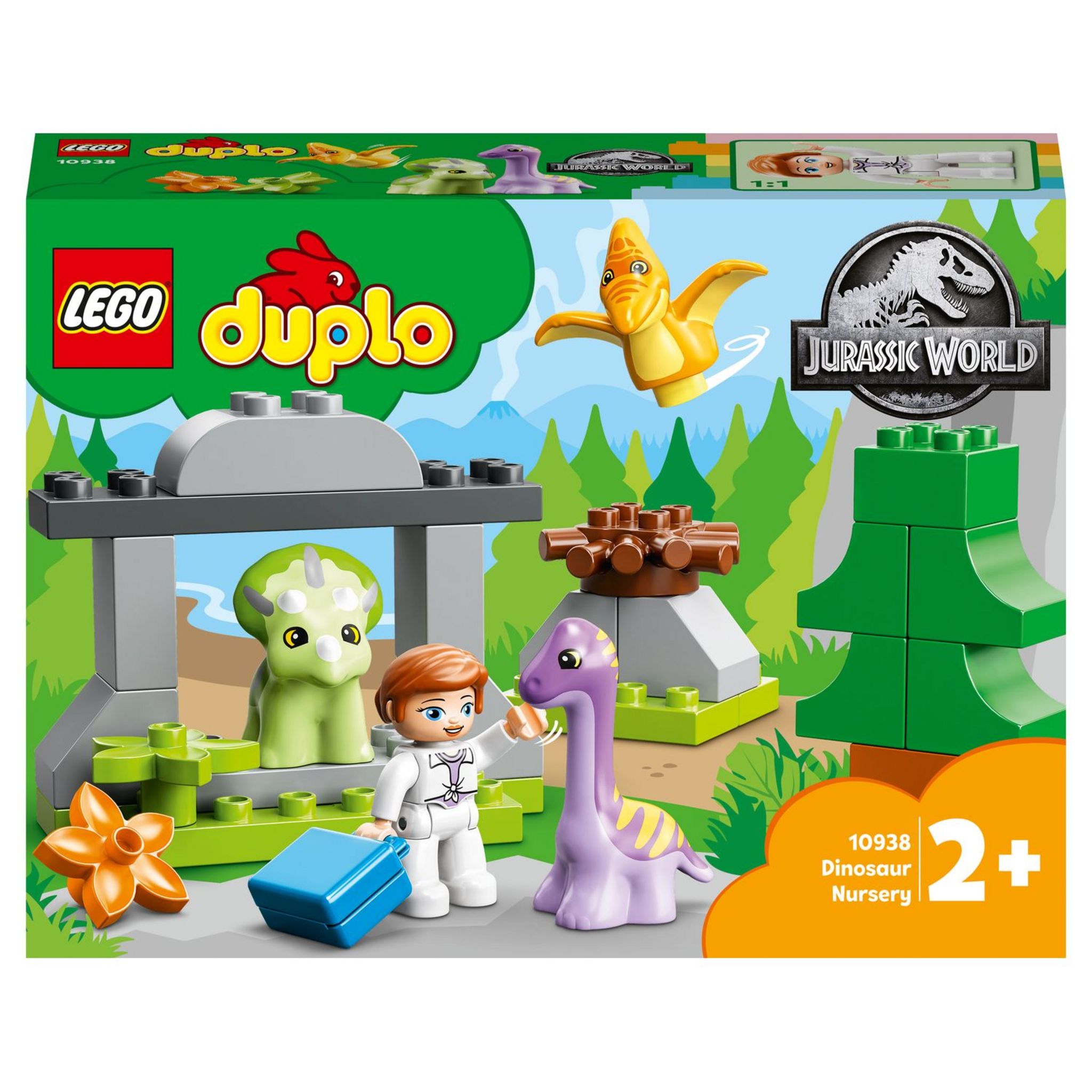 LEGO DUPLO 10938 La Nurserie des Dinosaures, Jouet d'Éveil, Bébé