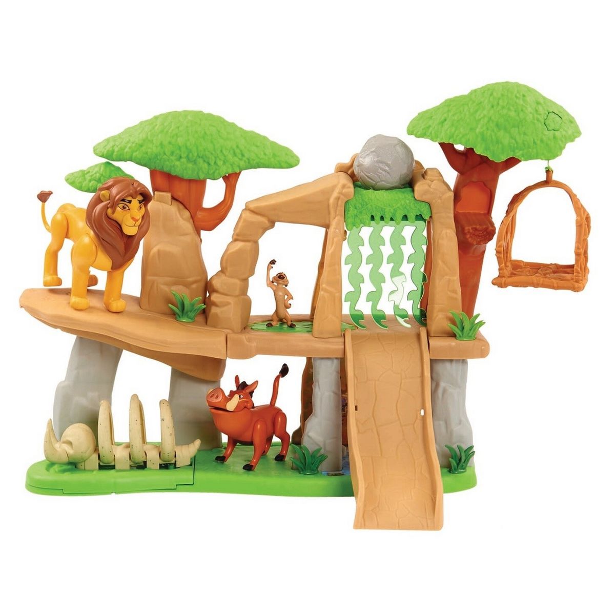 GIOCHI PREZIOSI La terre des lions avec 3 figurines et accessoires Le Roi  Lion - Disney pas cher 