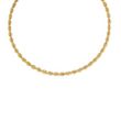 Collier Or 18 Carats 750/000 Maille Corde Jaune - Femme