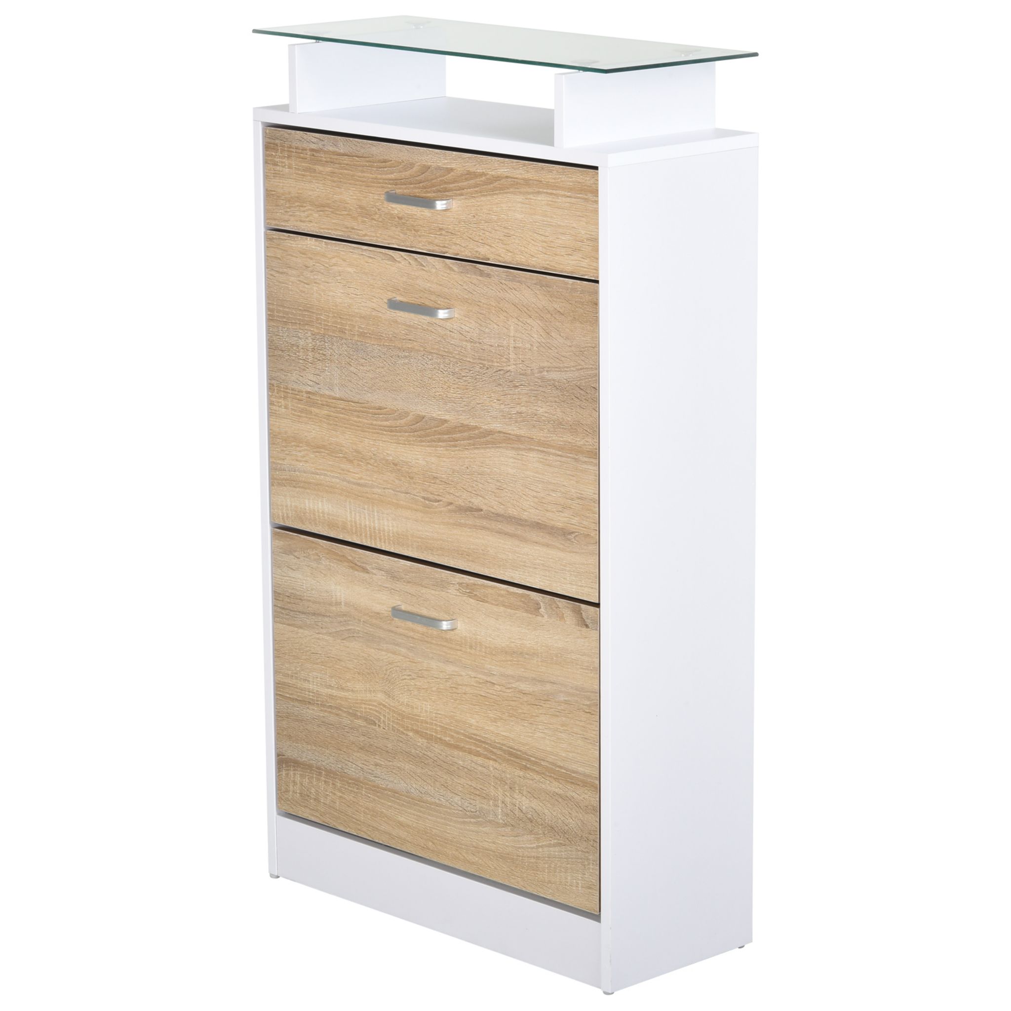 HOMCOM Armoire / Étagère Meubles à Chaussure en Panneaux de