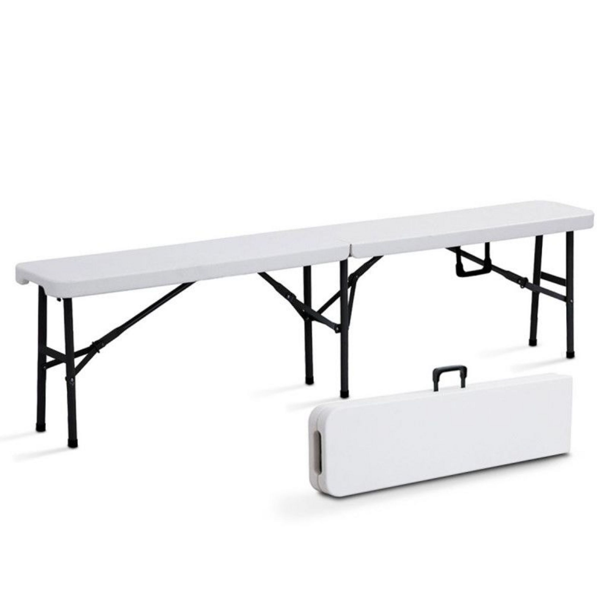 Banc pliable en résine 180 cm pas cher 