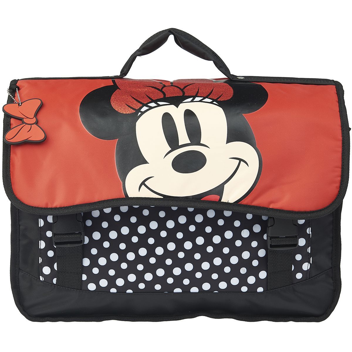 Cartable 38 cm CP CE1 CE2 noir et rouge Minnie