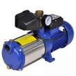 Pompe a eau de surface bleue avec manometre 1 300 W 5 100 l/h