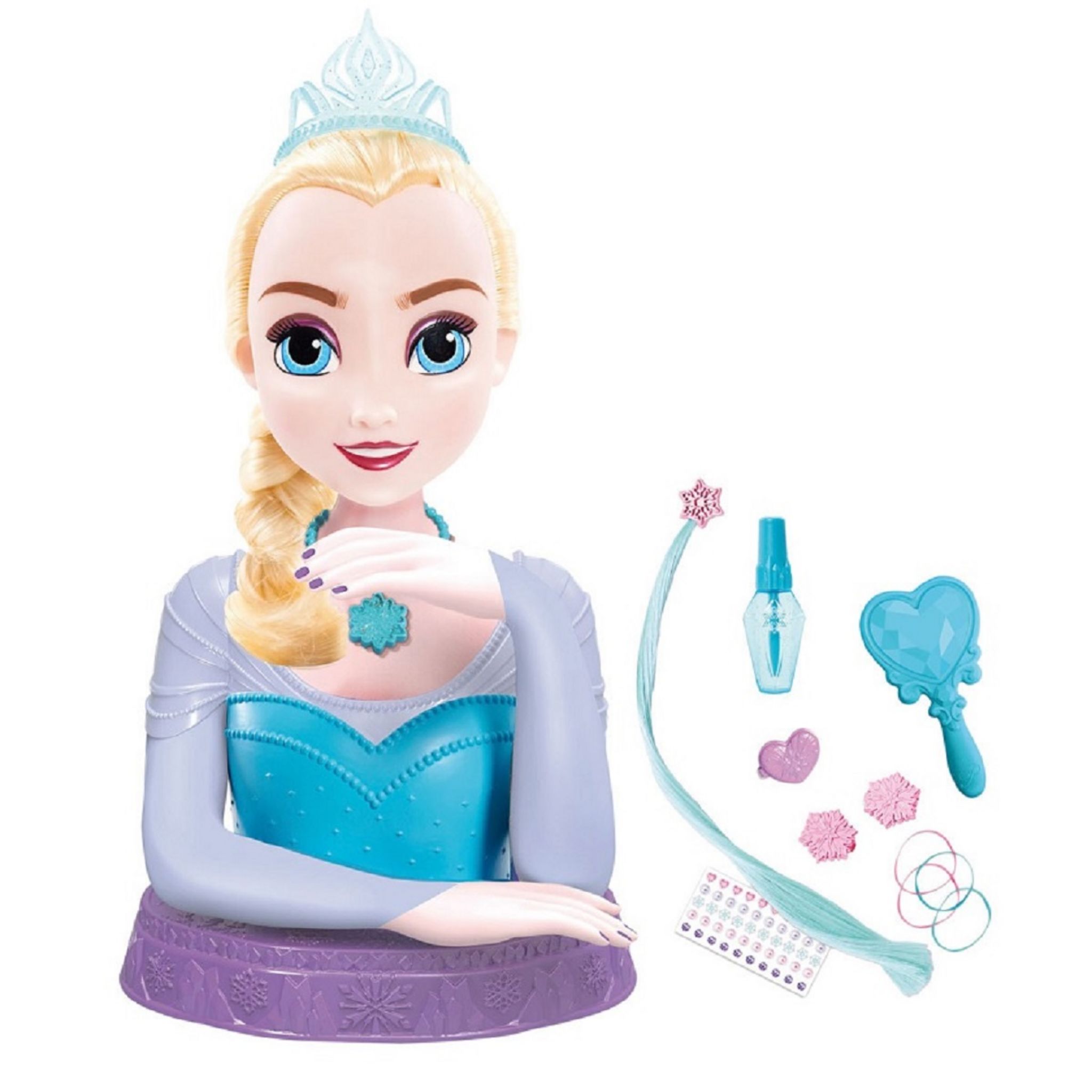 Tête de Coiffure d'Elsa de La Reine Des Neiges 2 Disney (14