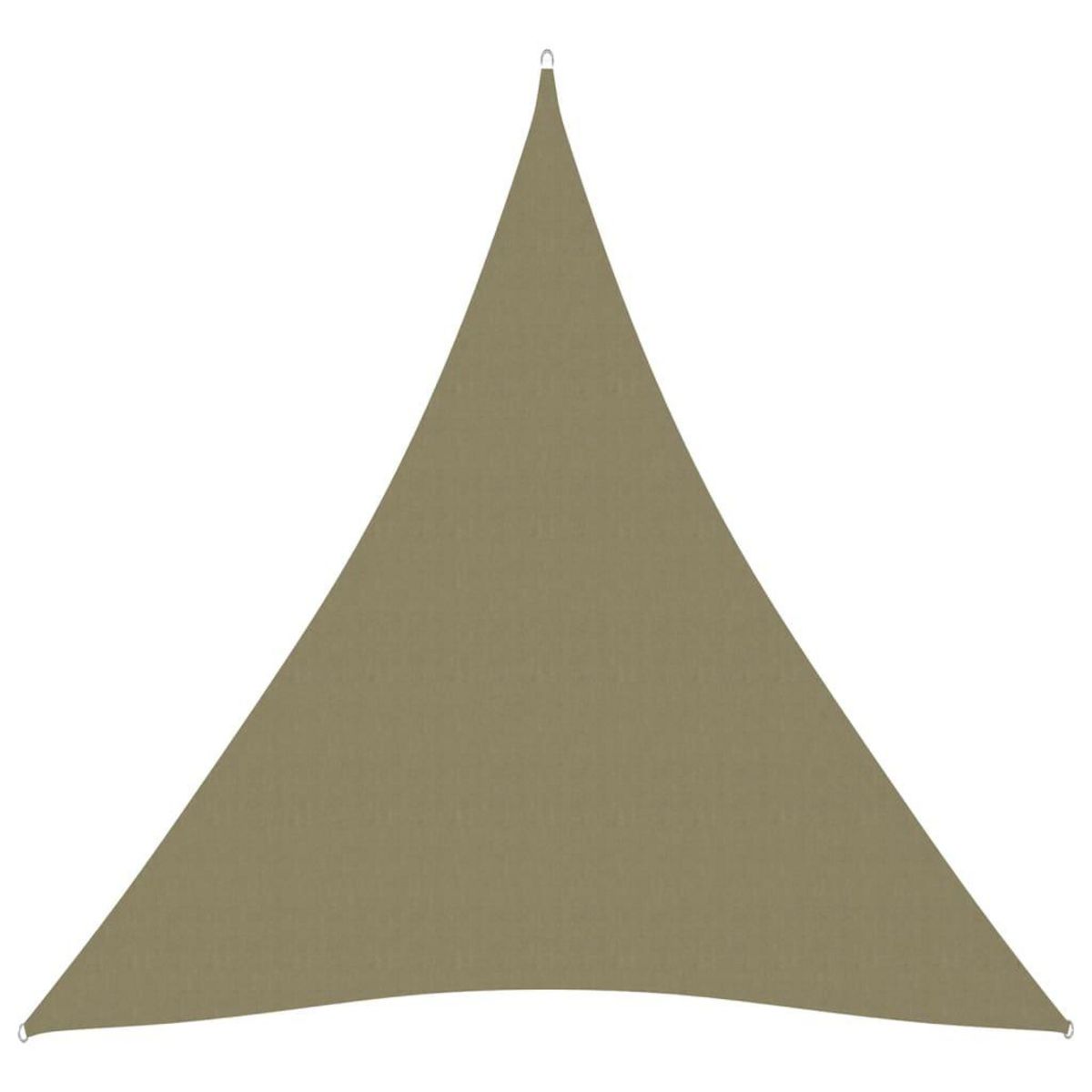 VIDAXL Voile de parasol Tissu Oxford triangulaire 3x4x4 m Beige