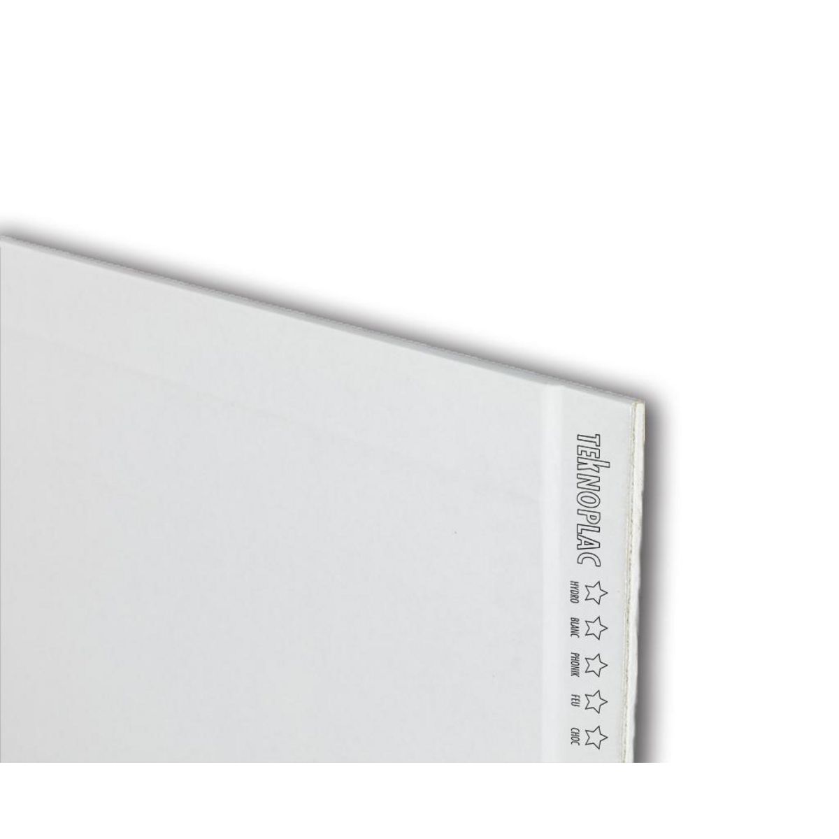 CENTRALE BRICO Plaque de plâtre BA 13, 4 en 1, H.250 x l.120 cm, hydro, feu, HD, phonique KNAUF