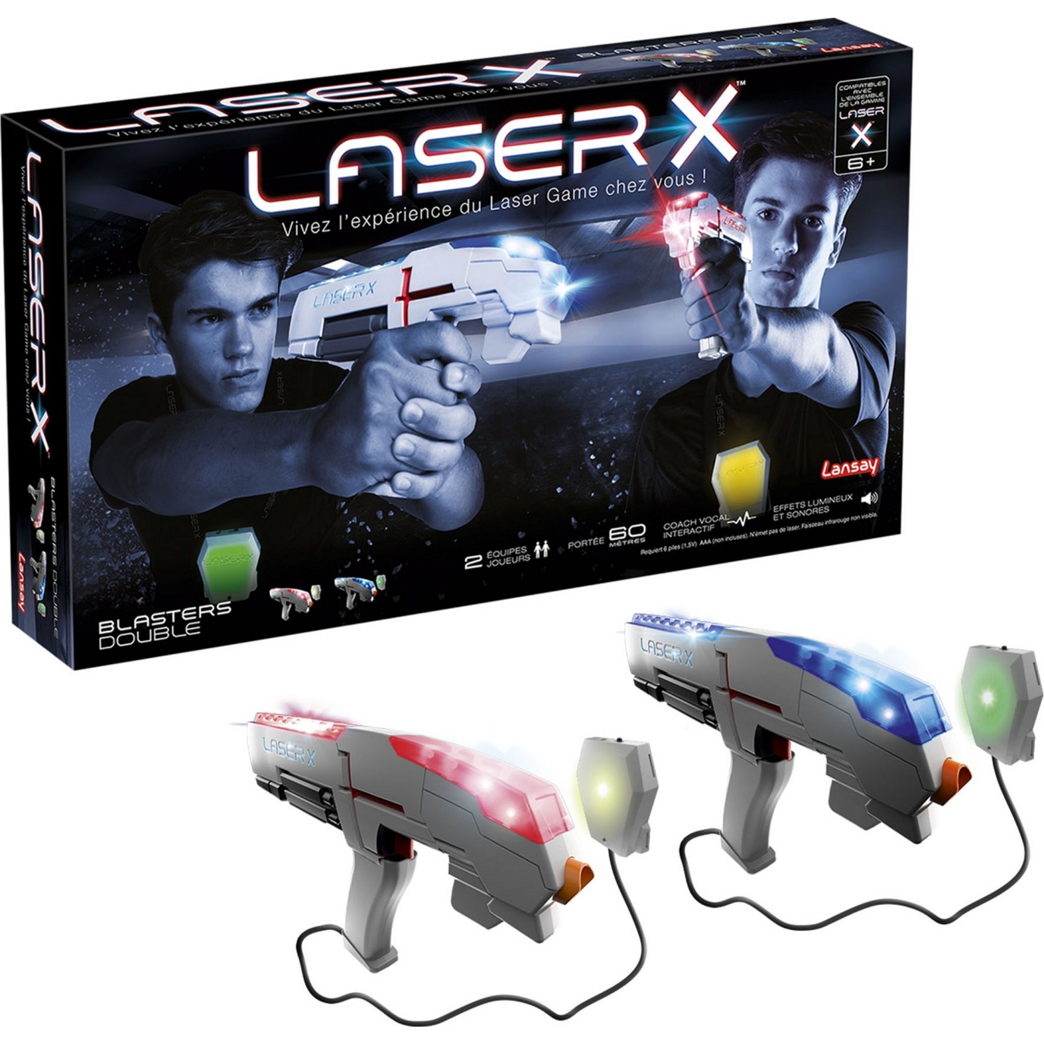 Location de pistolets laser game avec bases lumineuses