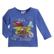 CARS Tee-shirt manches longues Cars bébé  (Bleu)
