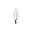 FOX LIGHT Ampoule LED-S19 Filament Flamme opaque C37 - E14 - 4W - 360° - 2 700K - 400Lm - 3 pcs