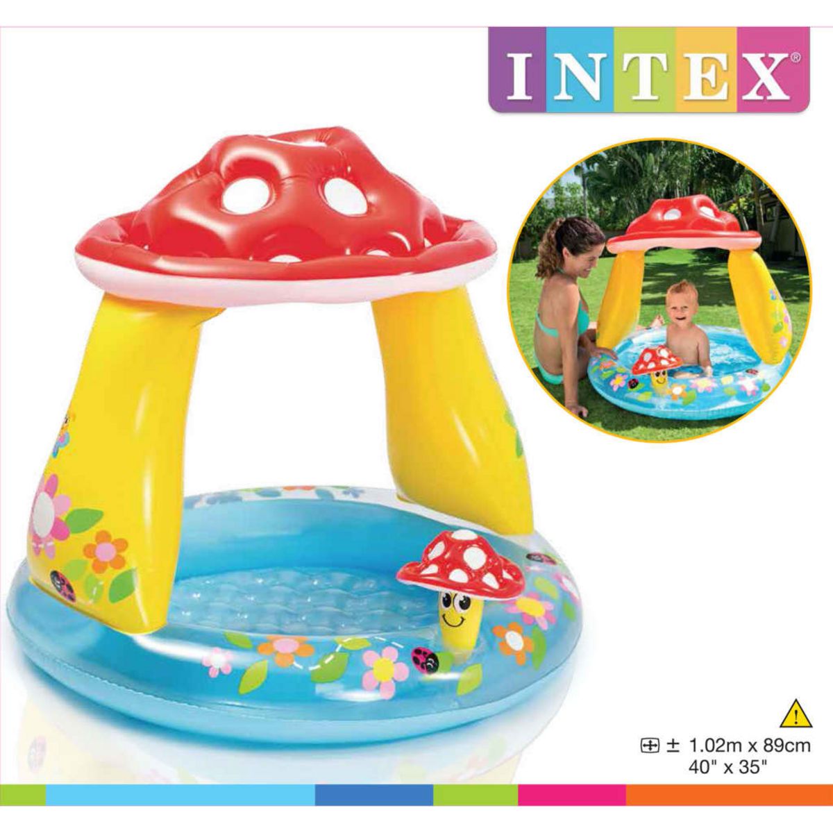 Intex Piscine Pour Bebe En Forme De Champignon np Pas Cher A Prix Auchan