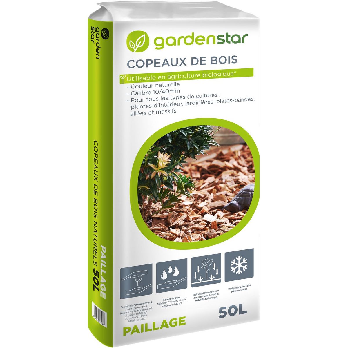 Copeaux de Bois naturel Jardiland 50L