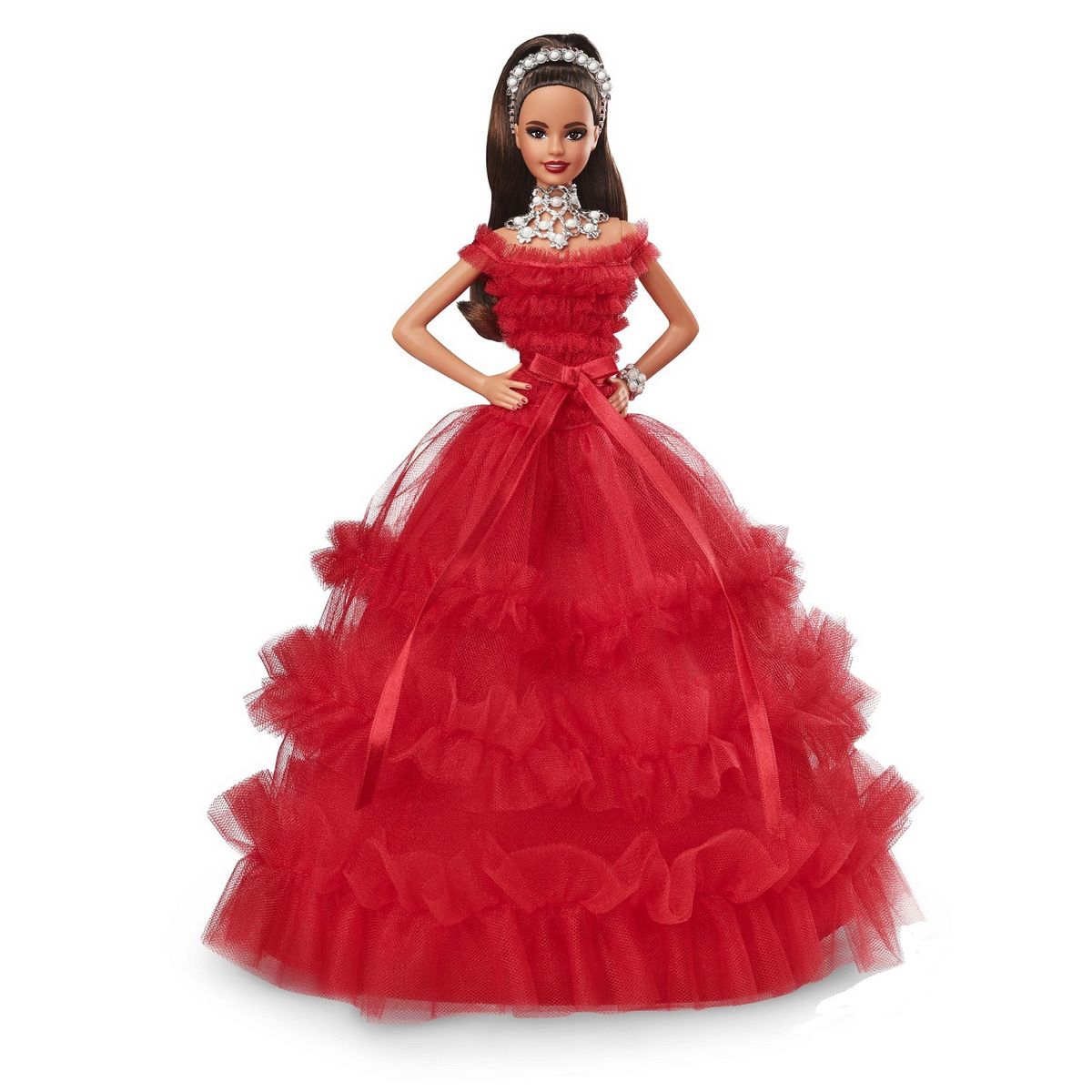 MATTEL Poupee Barbie de Noel 30eme anniversaire 3 Barbie pas cher Auchan