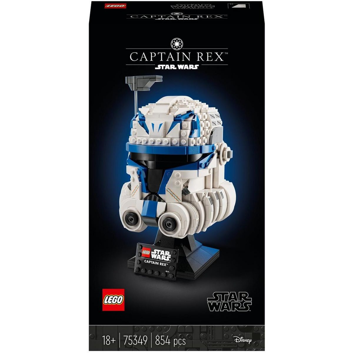 LEGO Star Wars 75349 - Le Casque du Capitaine Rex, Maquette à